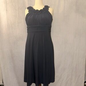 Signature by Sangria A-line Navy Halter dress